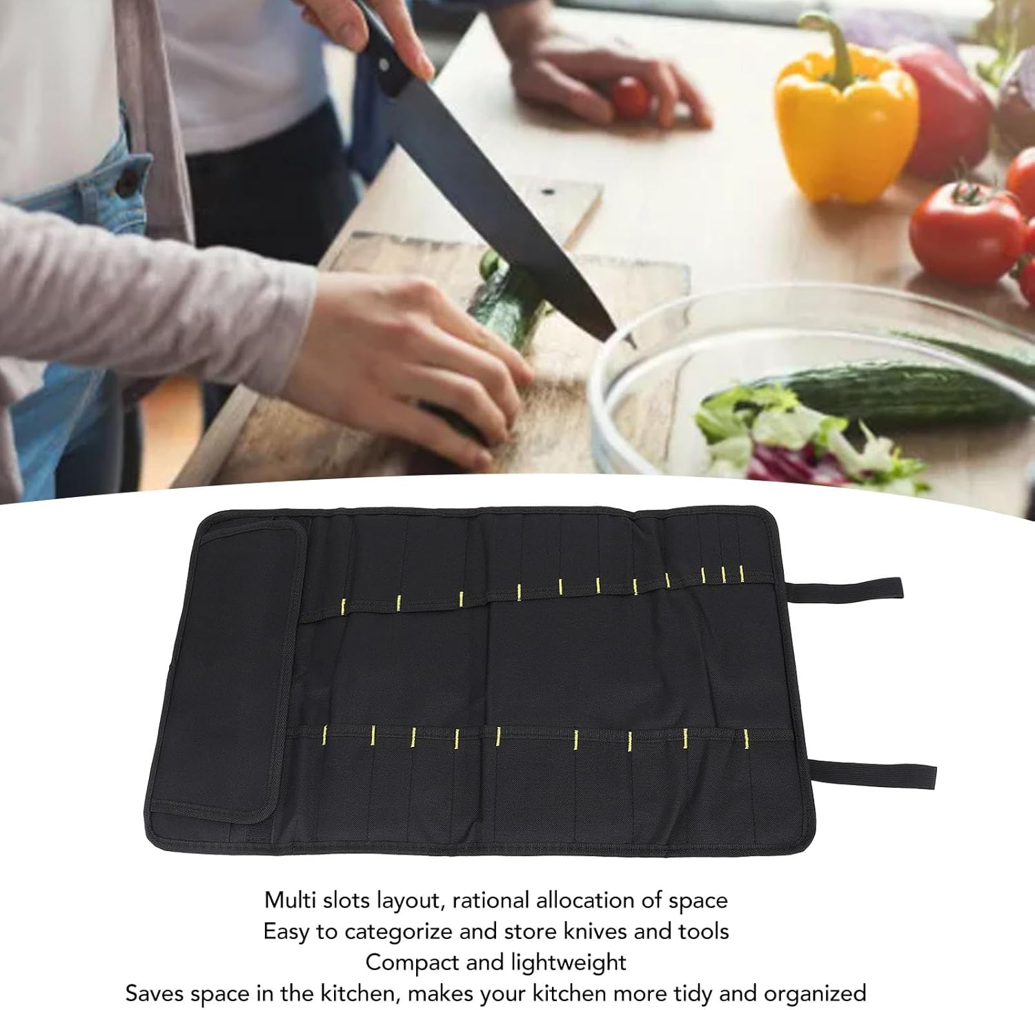 Dussdote 20-Slot Knife Organizing Bag