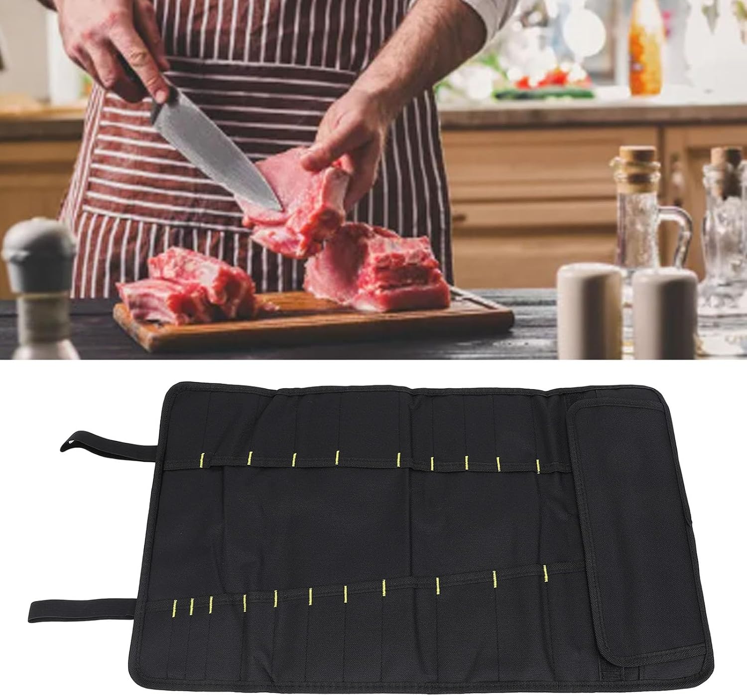 Dussdote 20-Slot Knife Organizing Bag