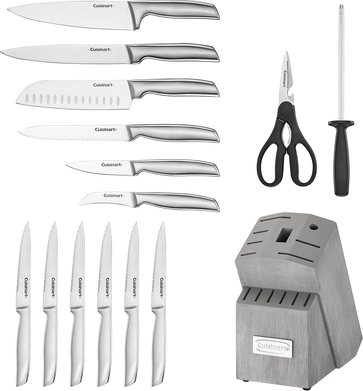 Stainless Steel Knife Block Set