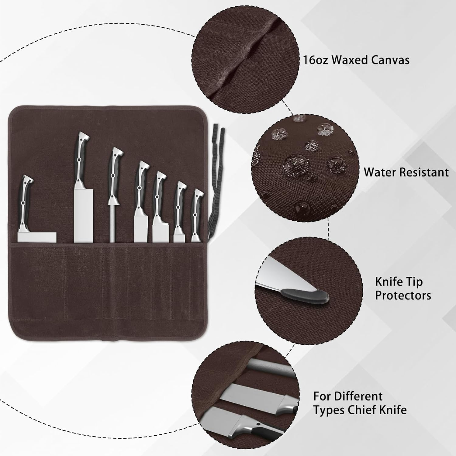 Professional Chefs Knife Roll Bag