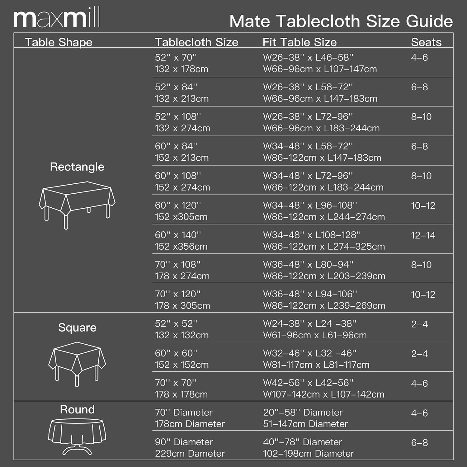Maxmill Rectangle Tablecloth