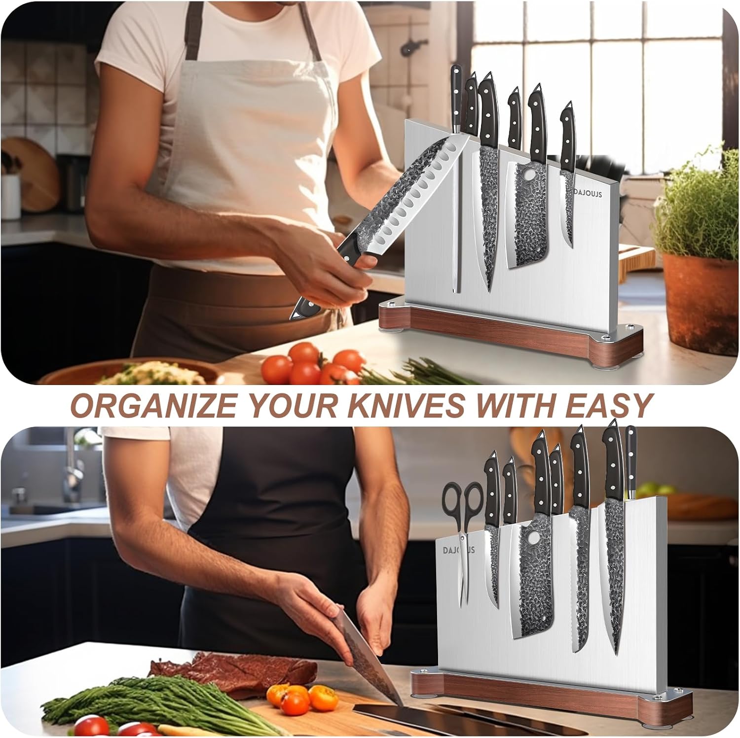 Sturdy Magnetic Knife Holder for Kitchen Use