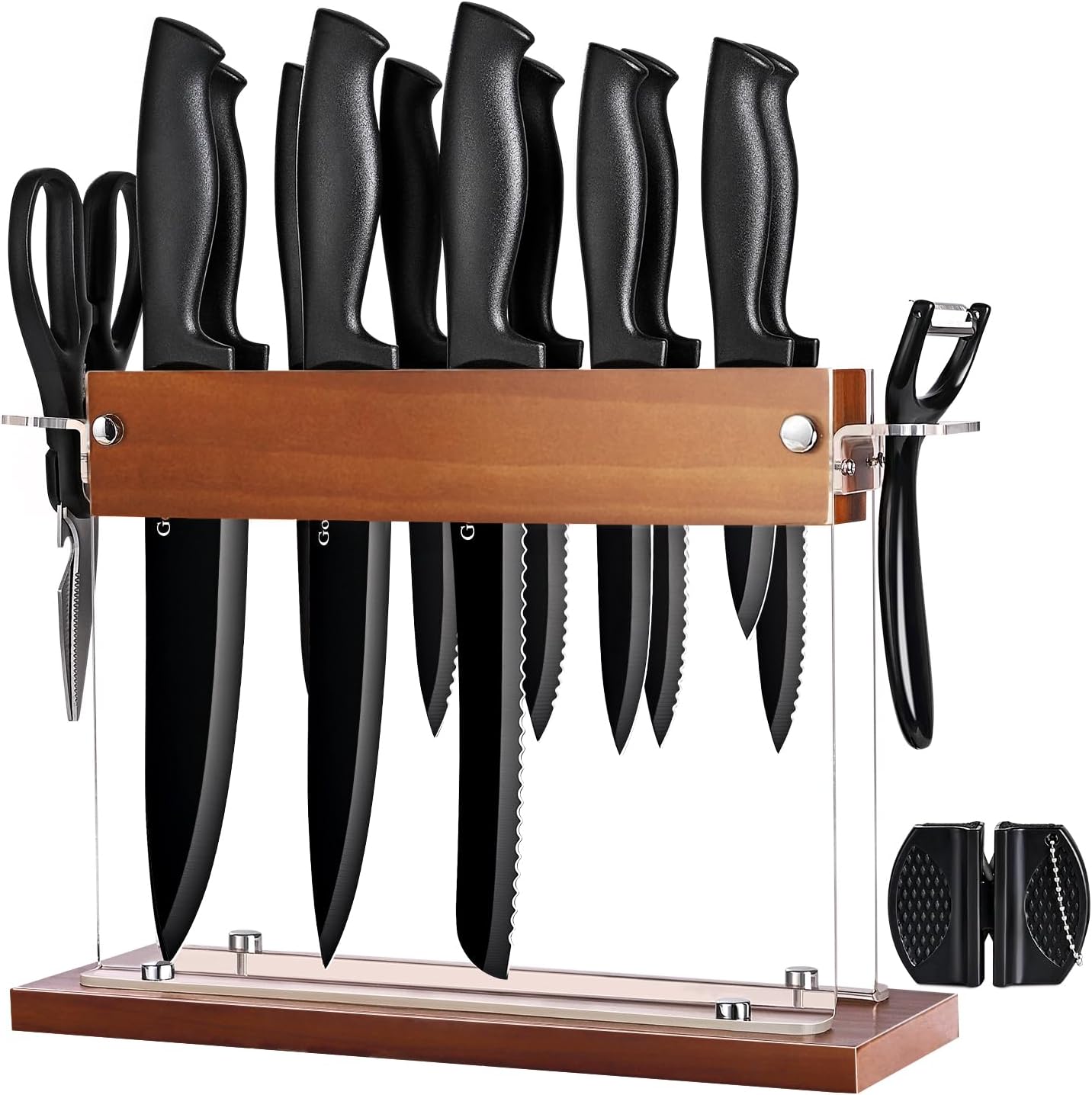 Gourmetop Premium 15-Piece Kitchen Knife Set