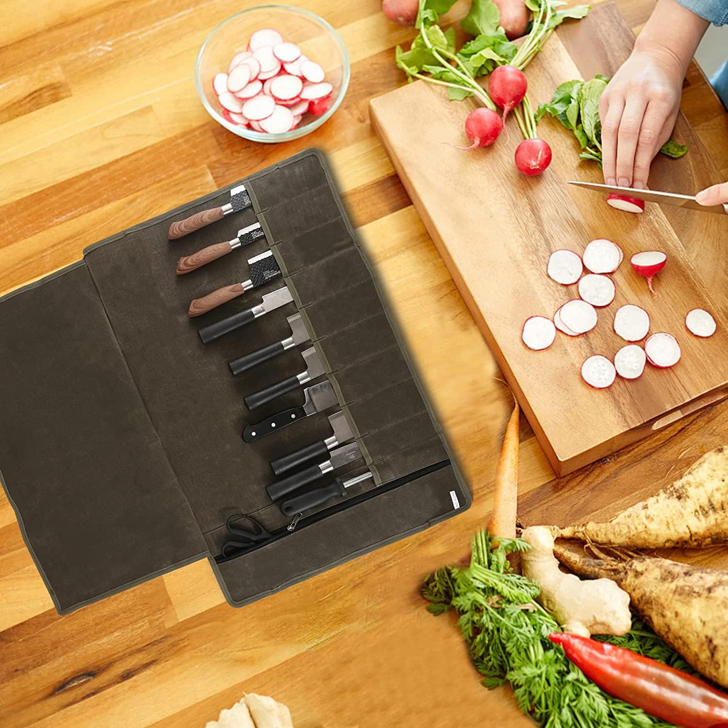HERSENT Chefs Knife Roll Bag