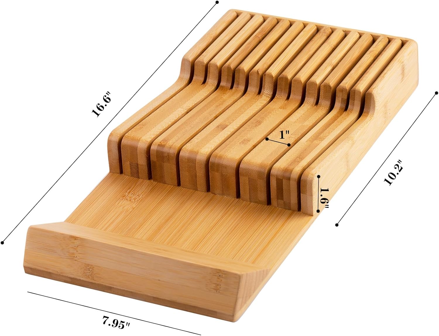 Bamboo Kitchen Knife Block