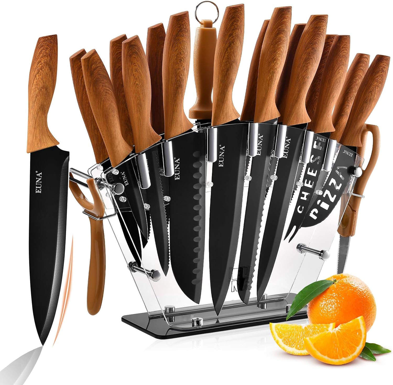 EUNA Premium Knives Set for a Sharp Rust-Resistant Edge