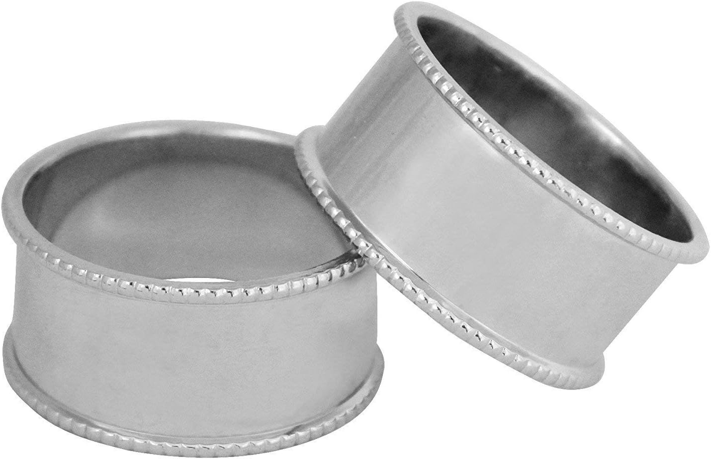12 Piece Handmade Napkin Rings Holder Nickel-Plated for Dining Tables Parties