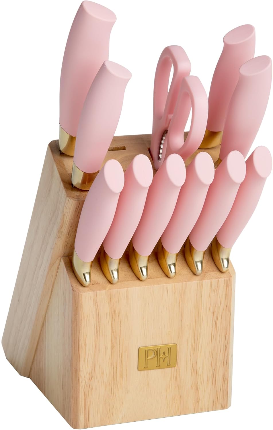12-Piece Knife Set Precision Sharp stainless steel Ergonomic Design Stylish Pink