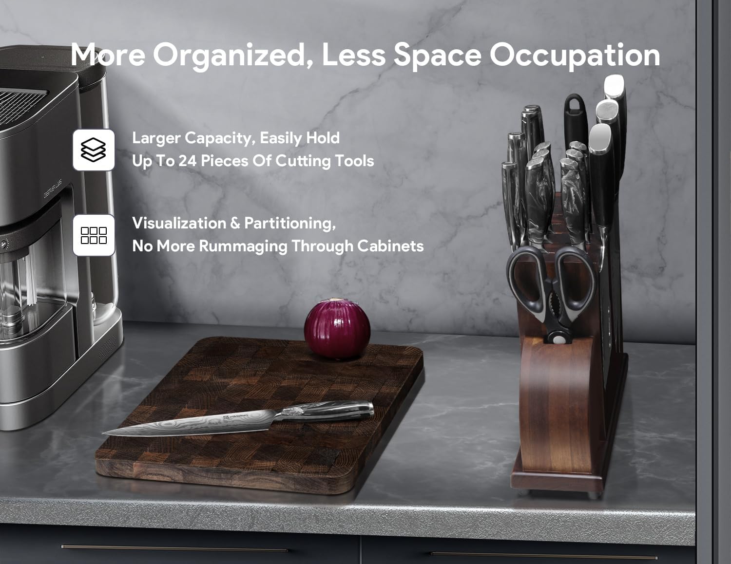 Ergonomic Damascus Kitchen Knife Set
