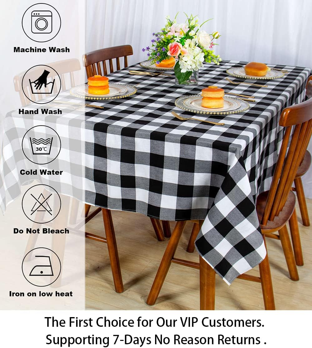 Stylish_csv Buffalo Plaid Tablecloth for 54x54-Inch Tables