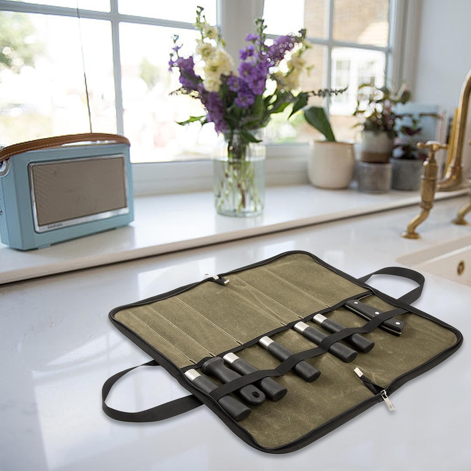 Sturdy Heavy-Duty Knife Roll Bag for Durable Storage