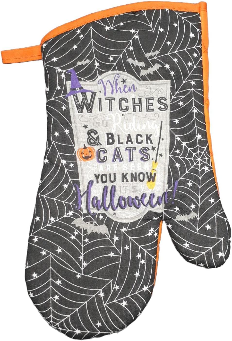 Witch Black Cat Halloween Kitchen Linen Set