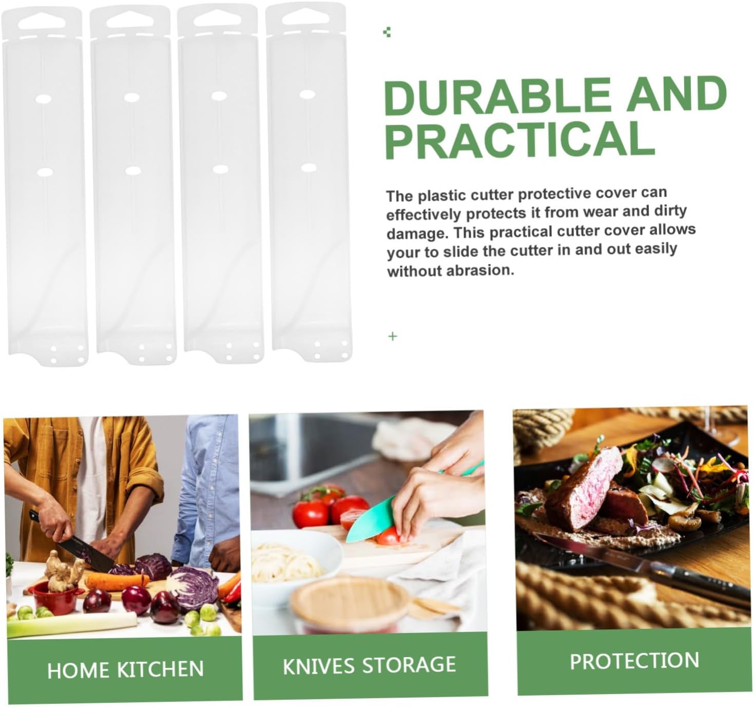 Mikinona 4-Piece Knife Protector Sleeve Protect Your Cooking Invest