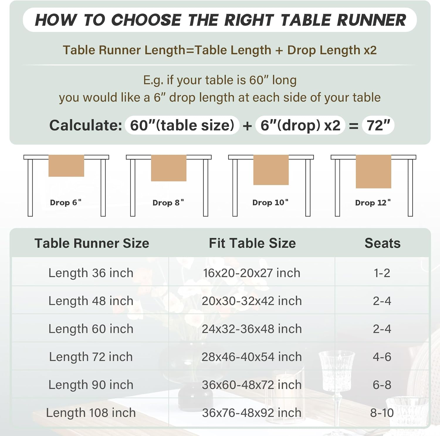 Stylish Faux Linen Table Runner