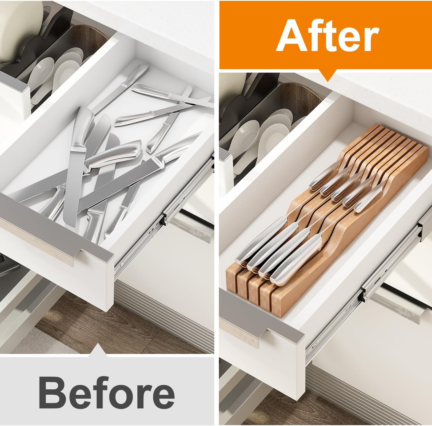 Premium In-Drawer Knife Block