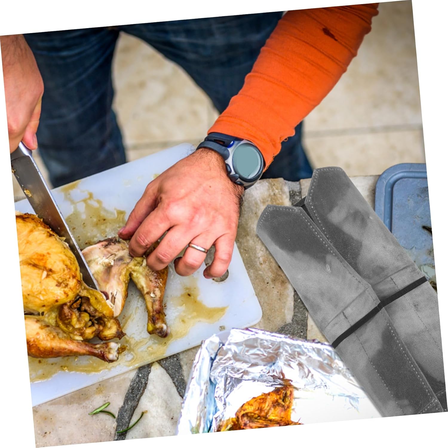 Waxed Canvas Camping Cutlery Organizer