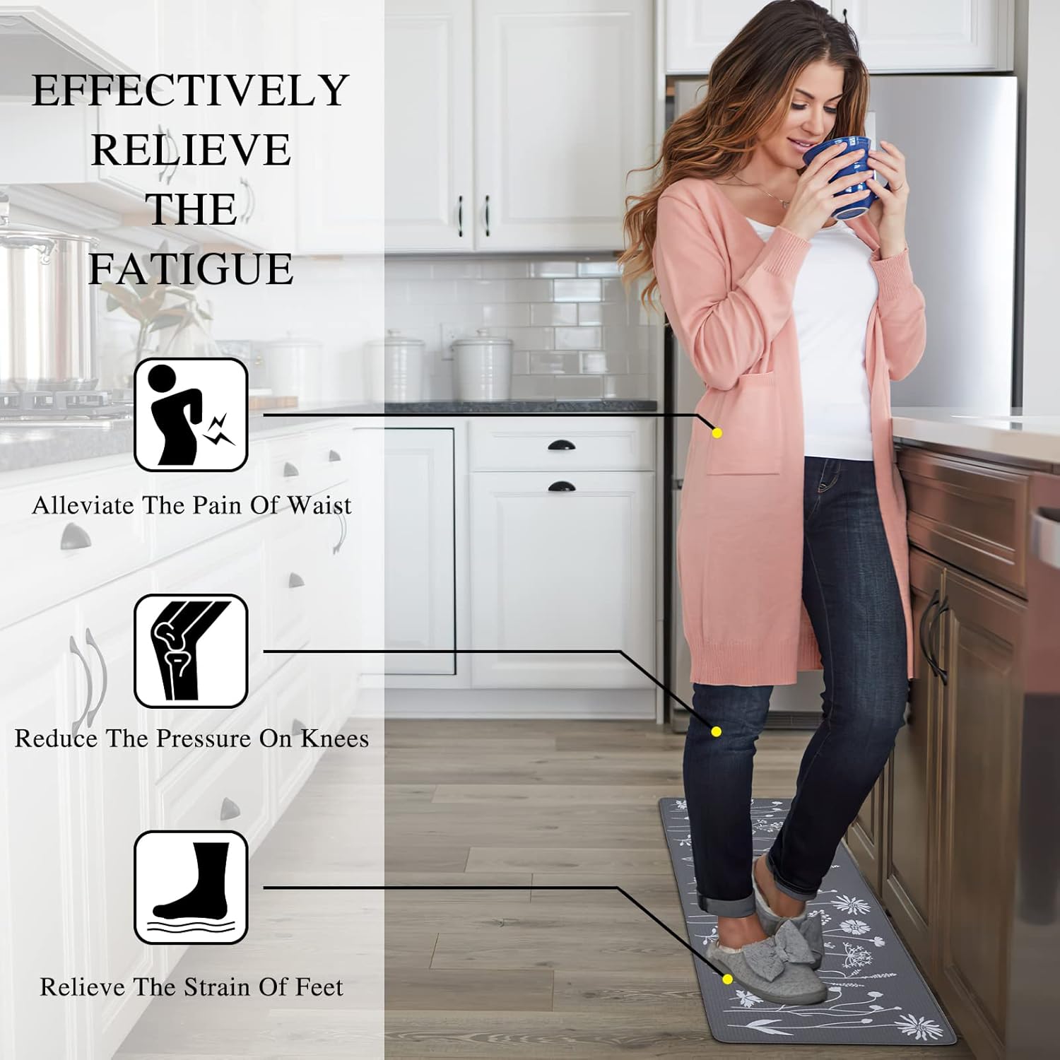 Rempry 2-Piece Kitchen Rugs Mats Set