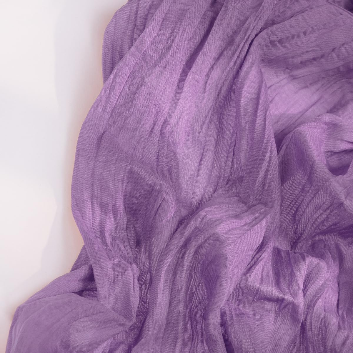Elegant Purple Cheesecloth Table Runners