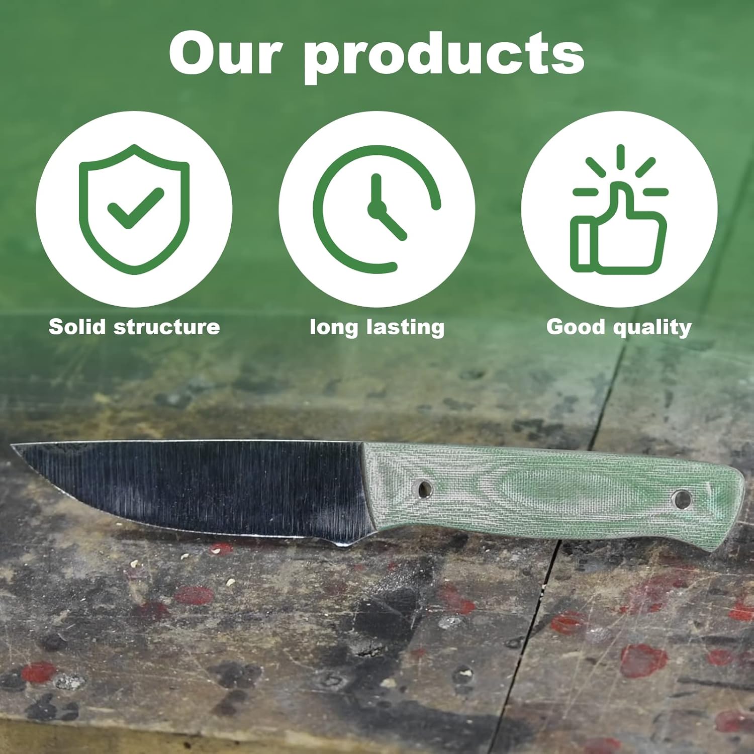 Superdi G10 Scales JADE GREEN Knife Handle Grip Slabs