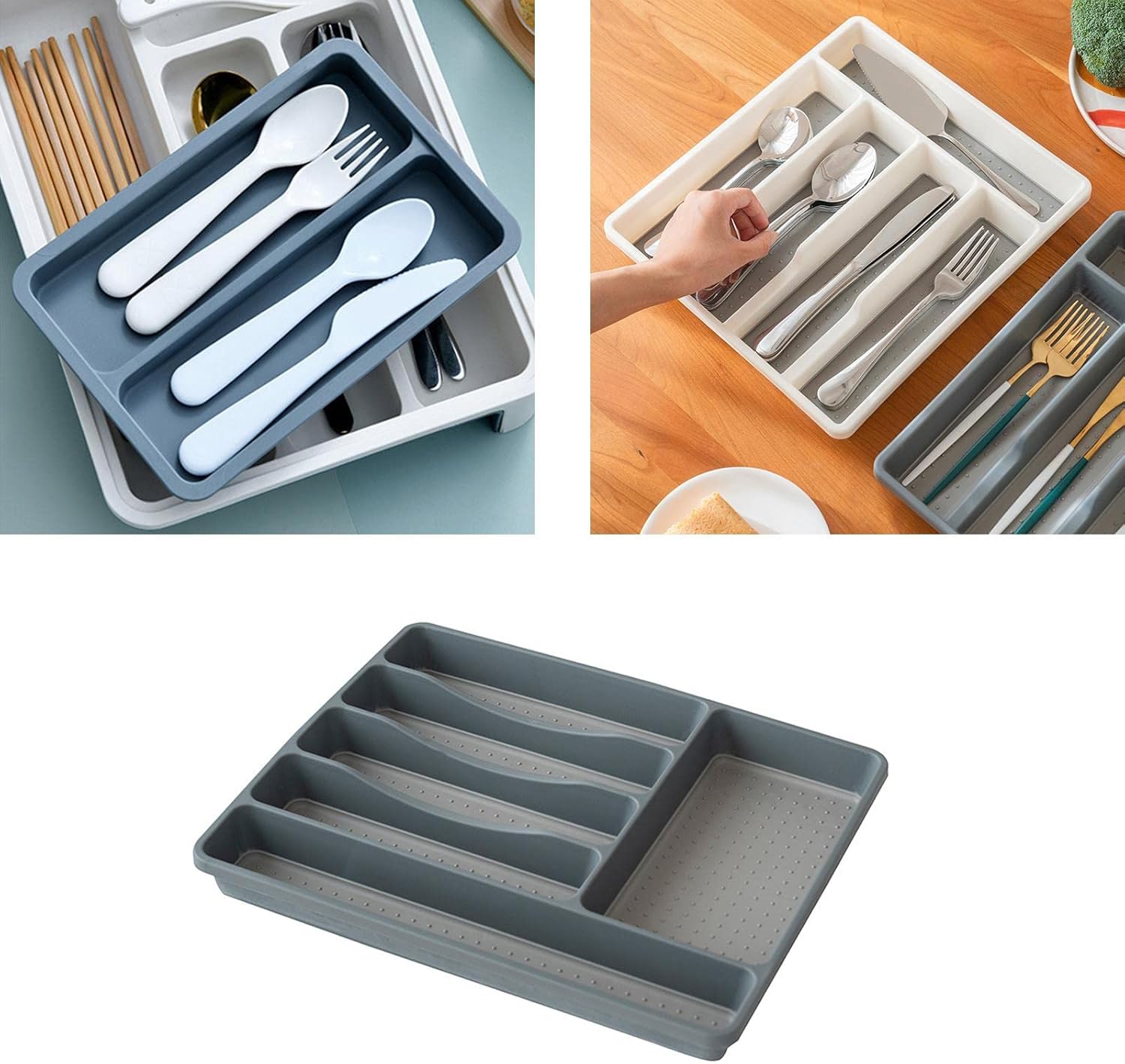 Duiaynke Cutlery Storage Tray for Kitchen Utensils