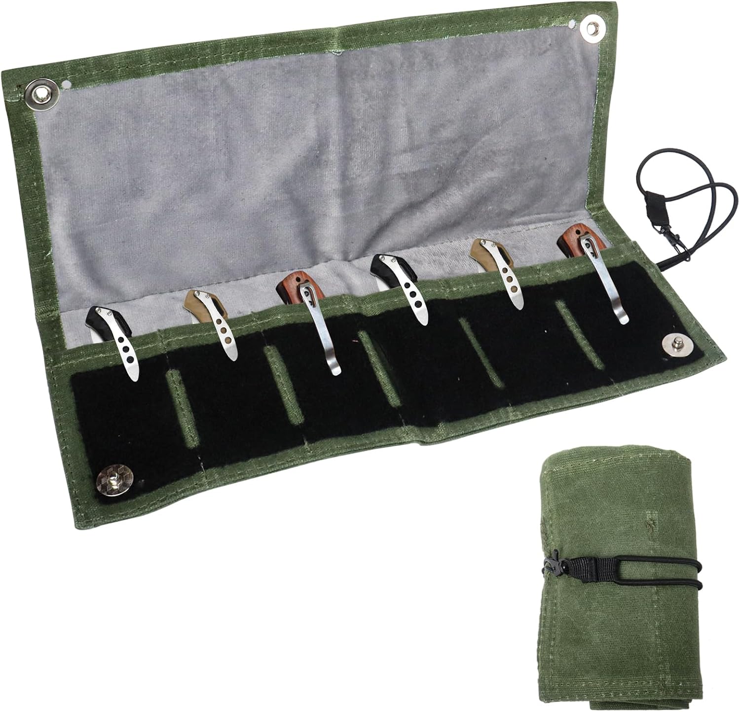 Versatile Folding Knife Roll Bag