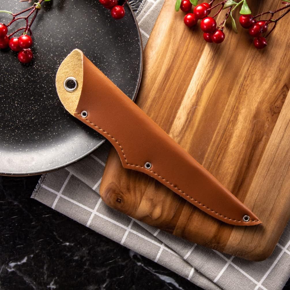 UPKOCH 5 Pcs Chef Knife Guards Premium PU Leather Knife Covers
