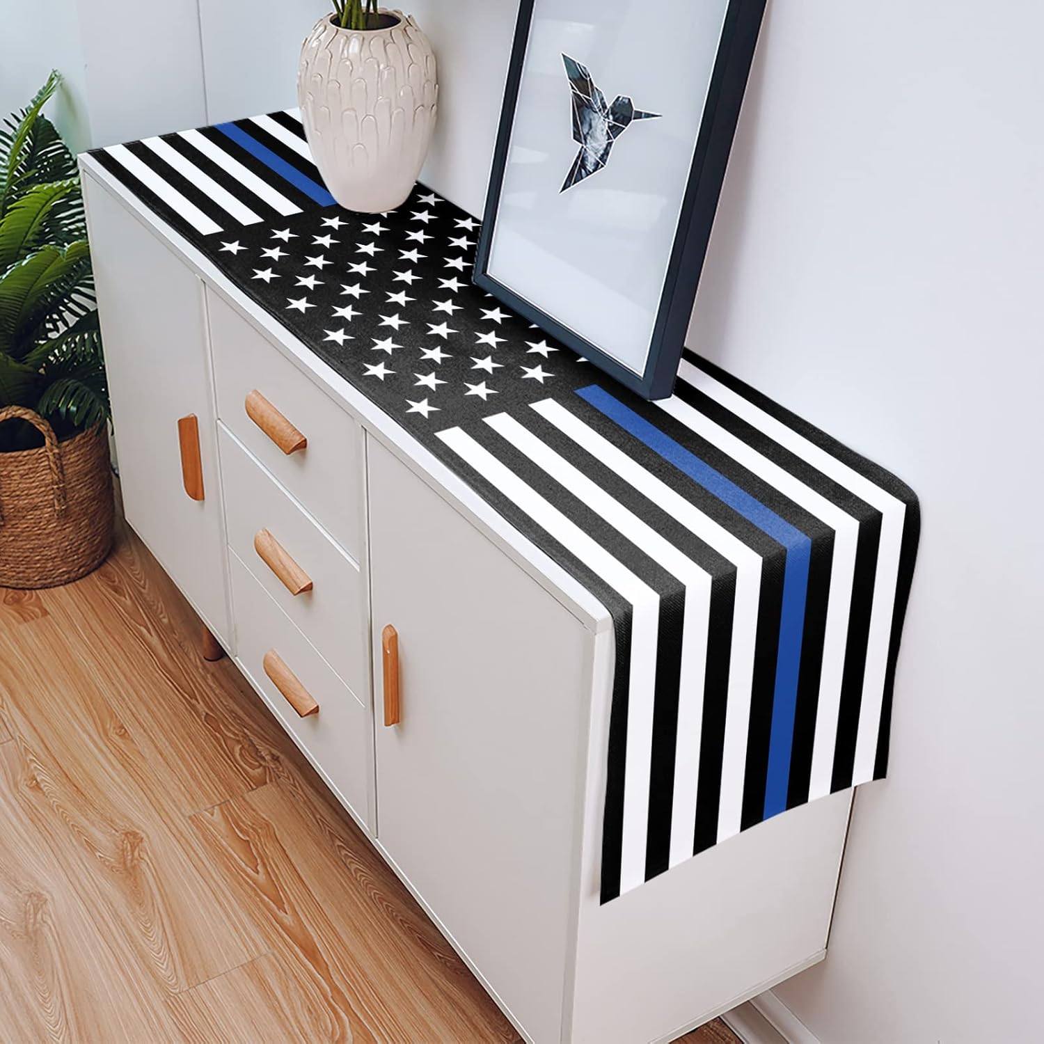 Durable Elegant Table Runner American Flag for Home Outdoor Use
