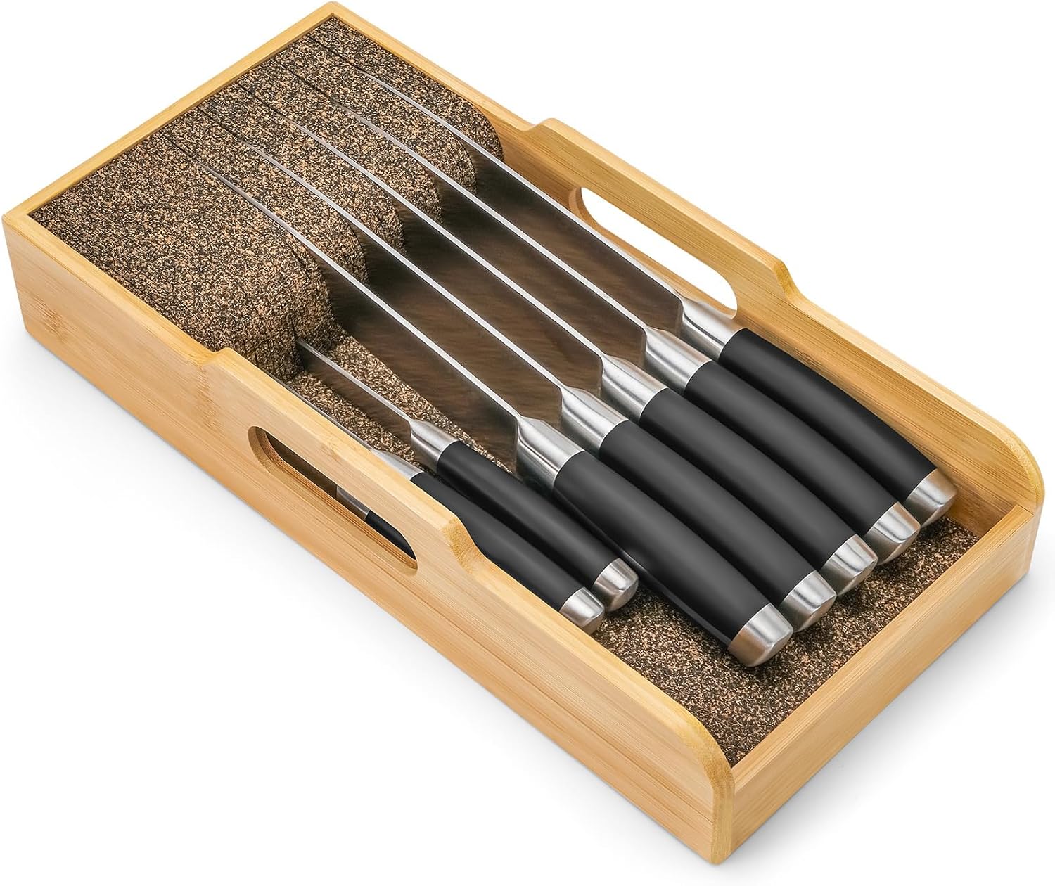 Bamboo Knife Organizer