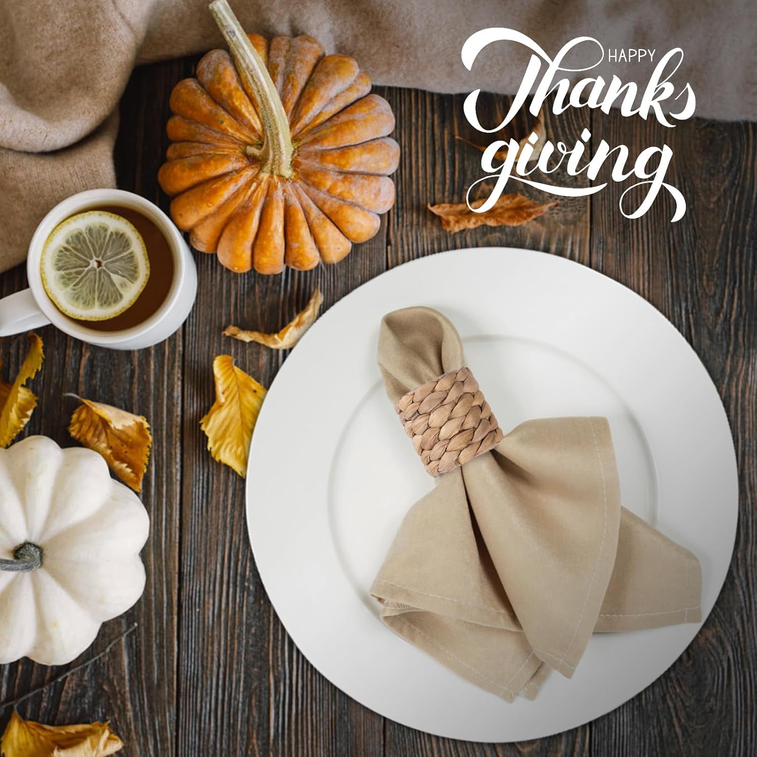 Stylish Handmade Napkin Rings Set of 12