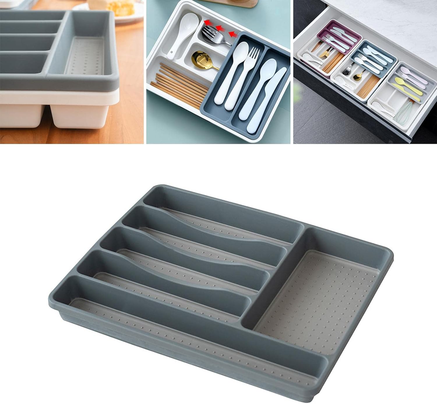 Duiaynke Cutlery Storage Tray for Kitchen Utensils