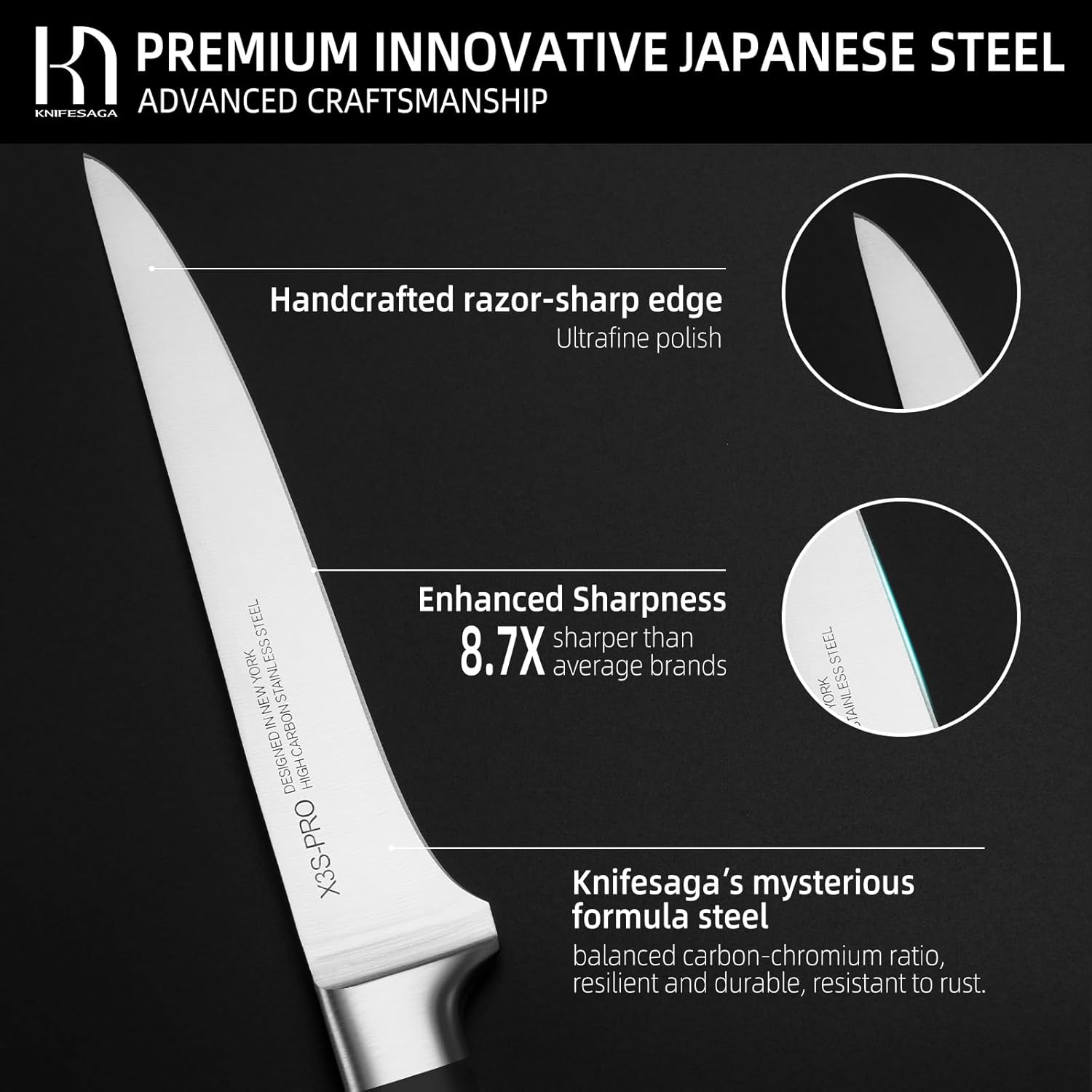 15-Piece Kitchen Knife Set