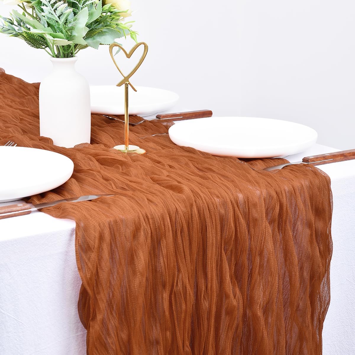 Perfect for Weddings 10ft Boho Gauze Table Runner