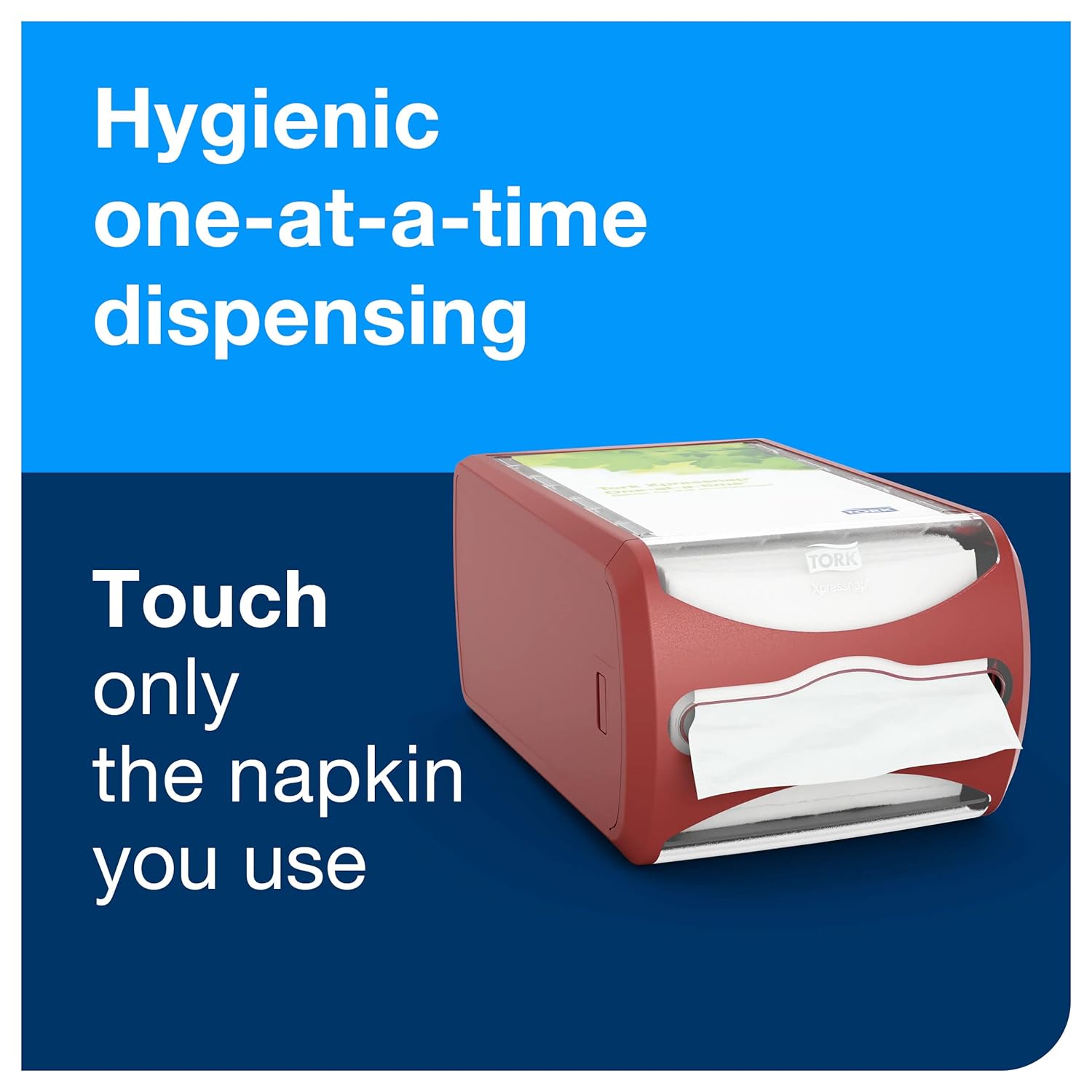 Tork Xpressnap Countertop Napkin Dispenser Red Signature Range