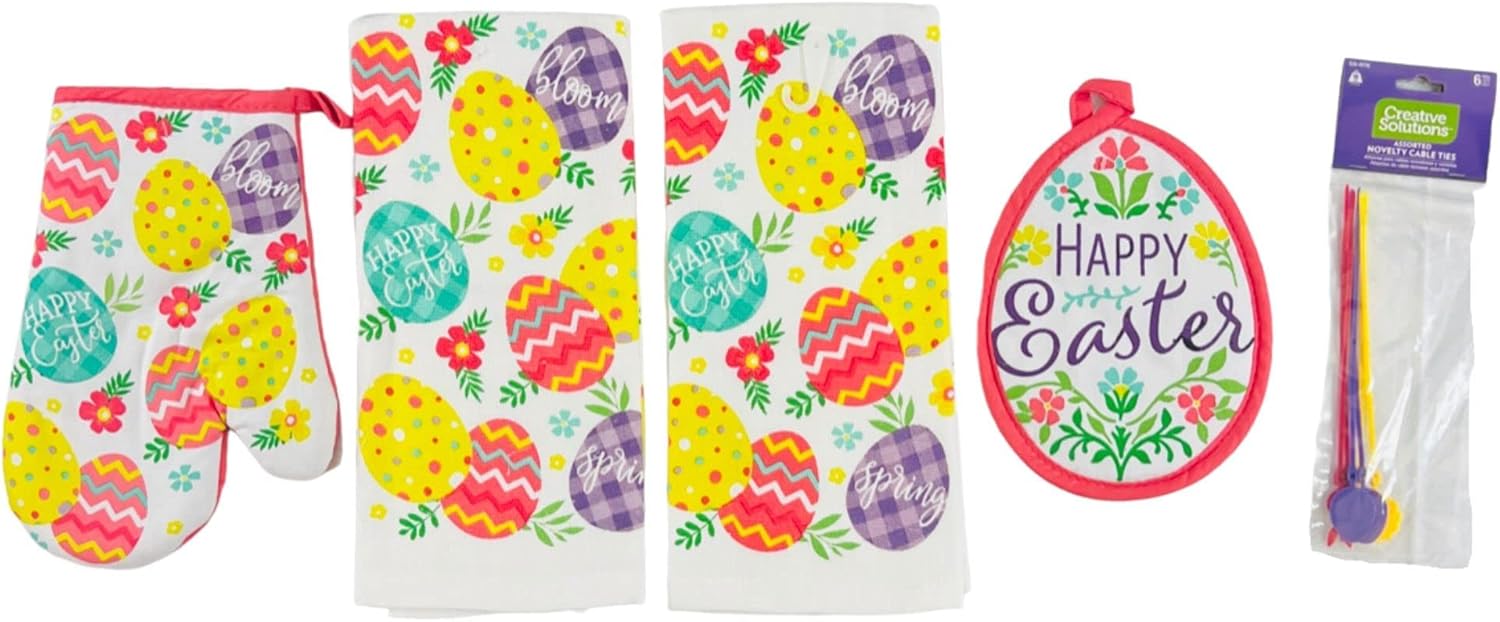 Serafina Home Easter Spring Dish Towel Set