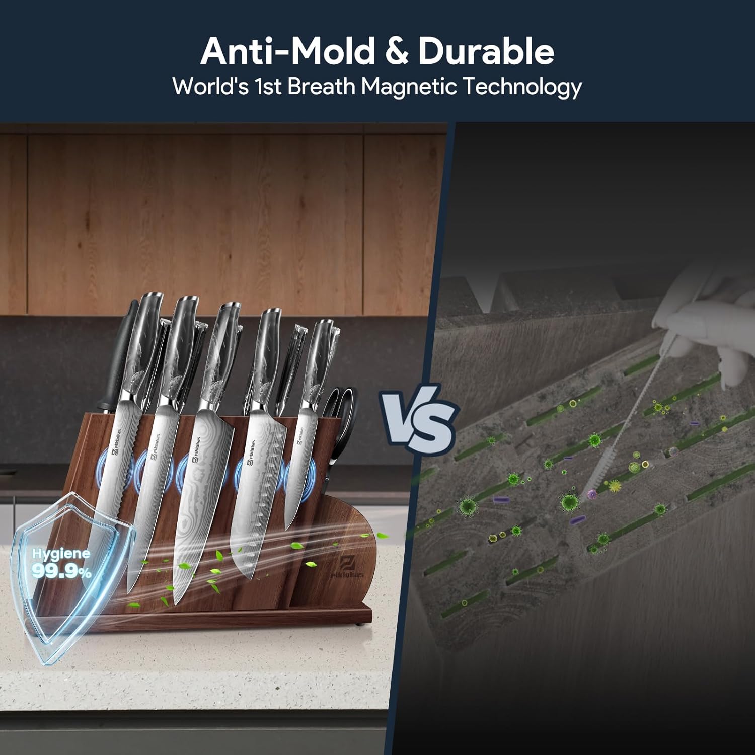 Ergonomic Damascus Kitchen Knife Set