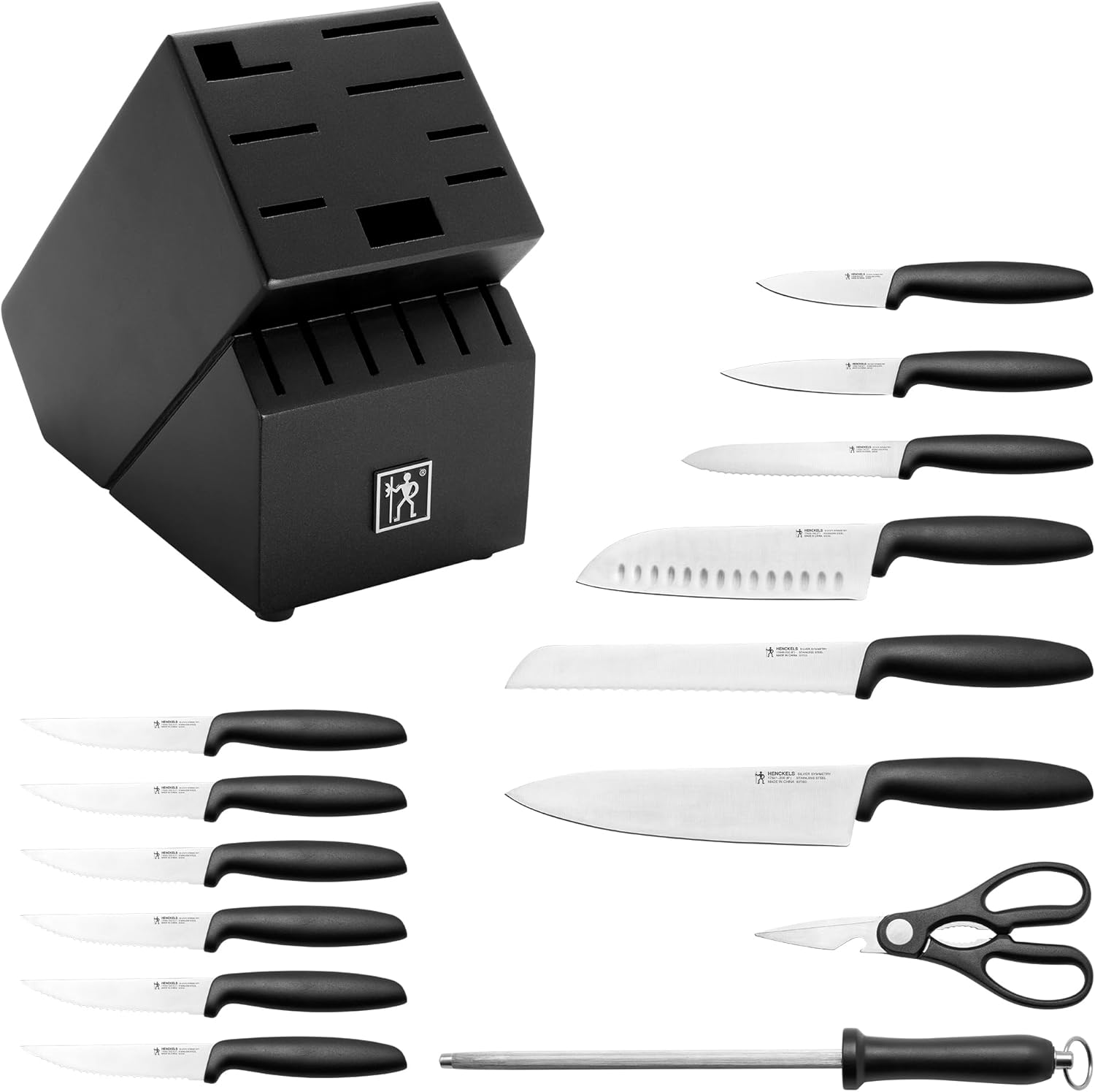 HENCKELSSilver Symmetry 15-Piece Knife Block Set