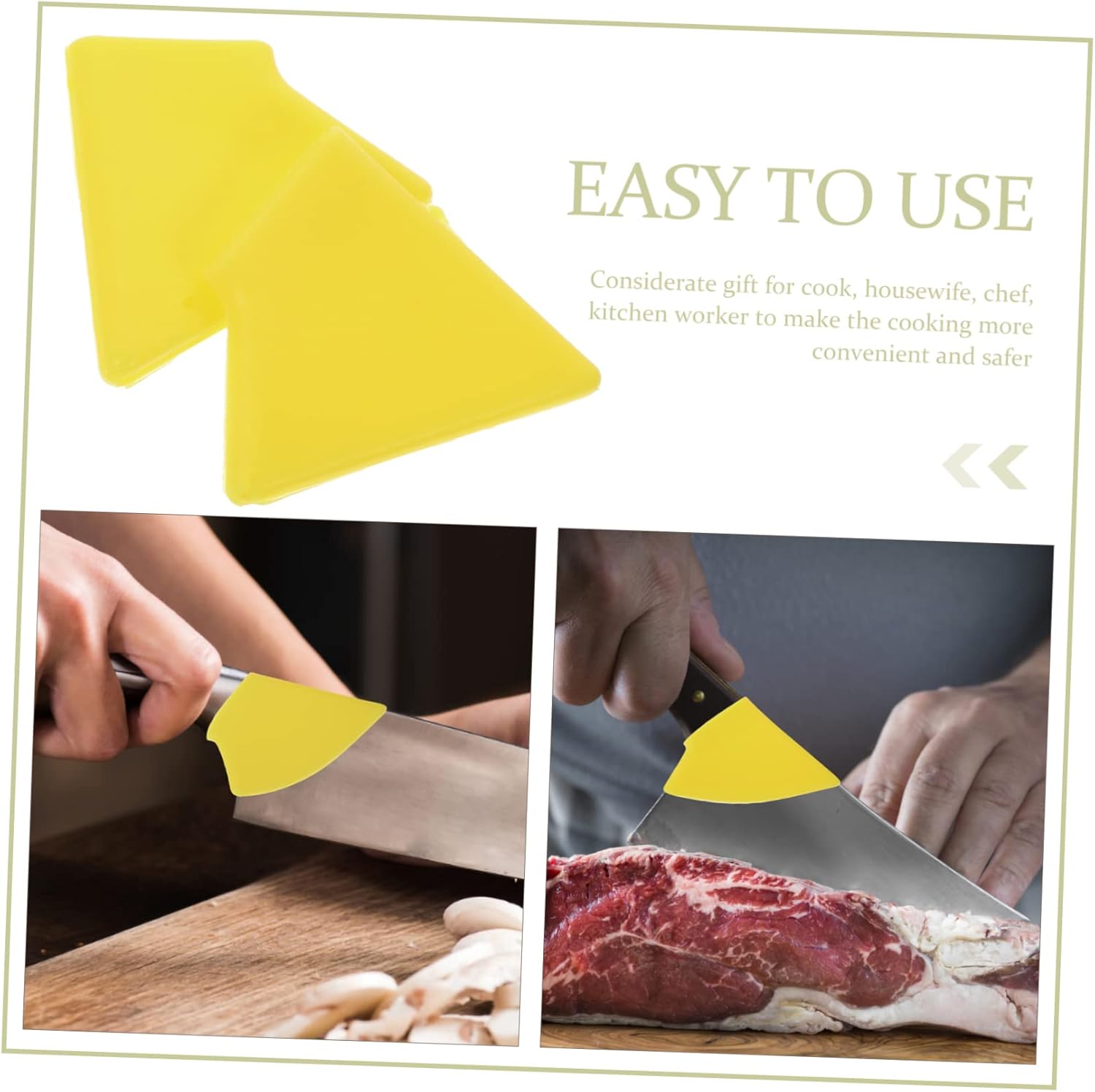 6 Pcs Silicone Finger Guards for Kitchen Knives Vegetable Cutter Protection