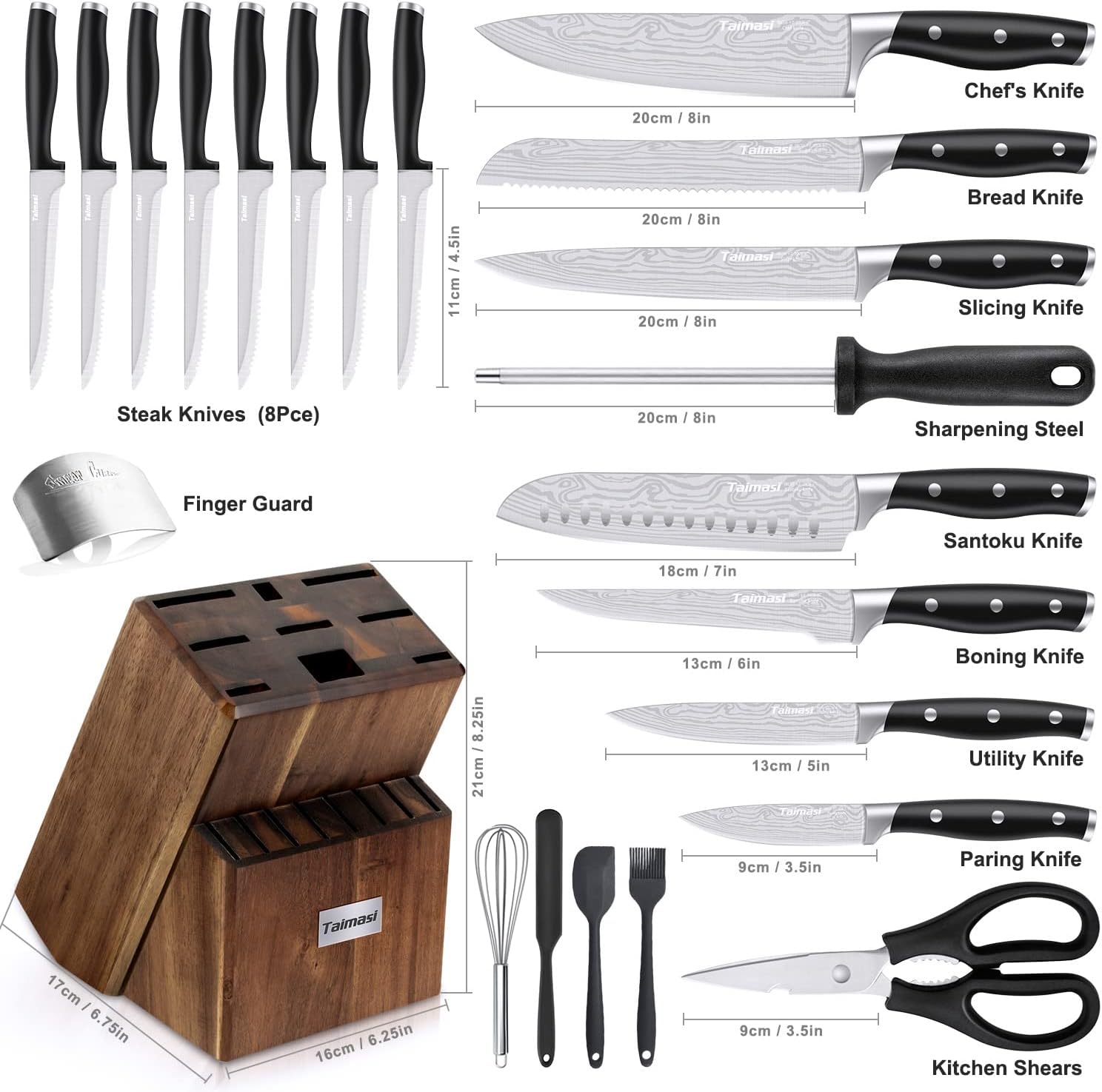 High-Quality 23-Piece Kitchen Knife Set