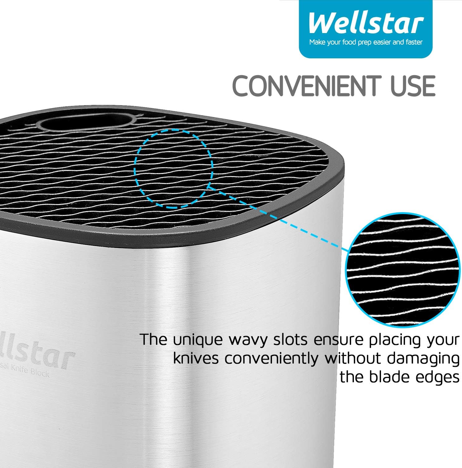 WELLSTAR Universal Knife Block Holder