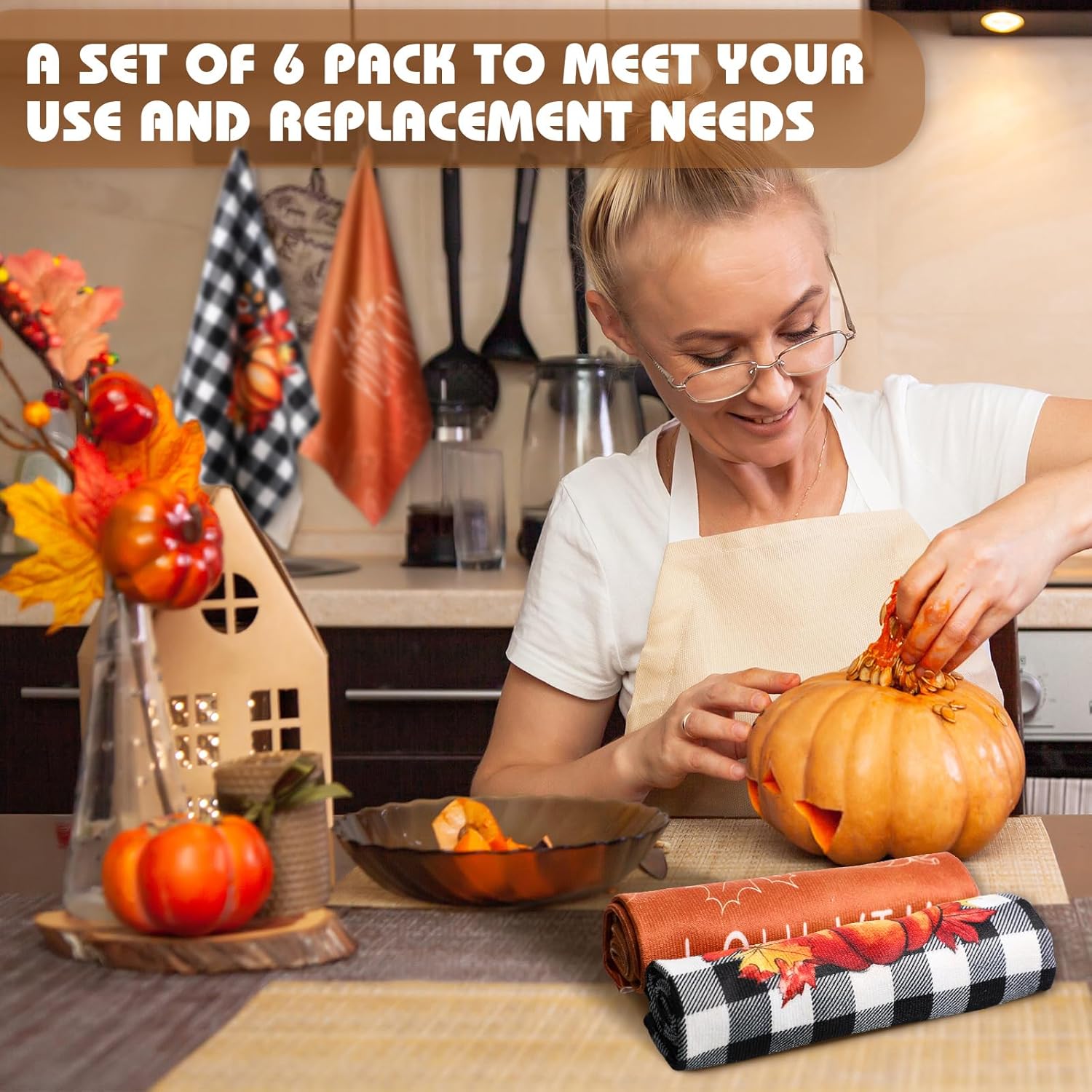 Mindsoft 6-Piece Fall Kitchen Essentials Set
