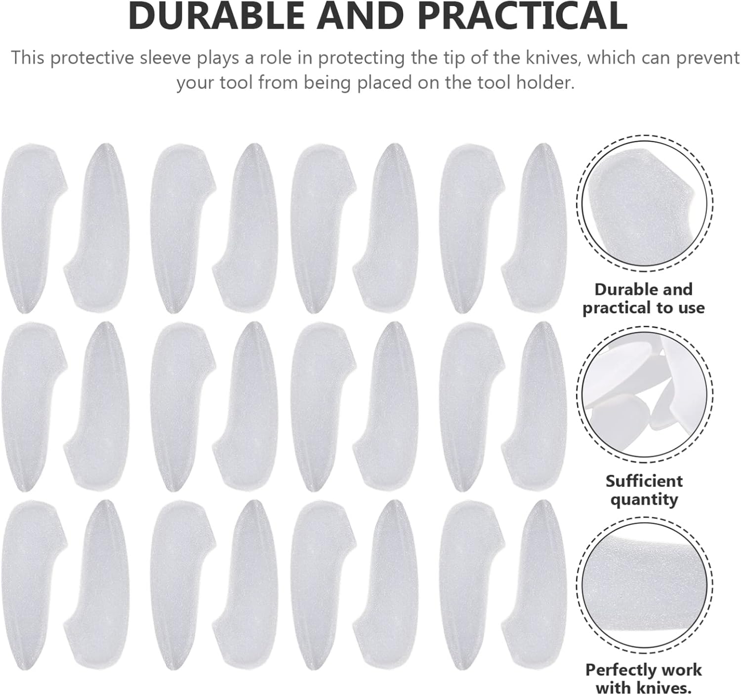 50-Piece Tip Set Blades Protector Knives Protector