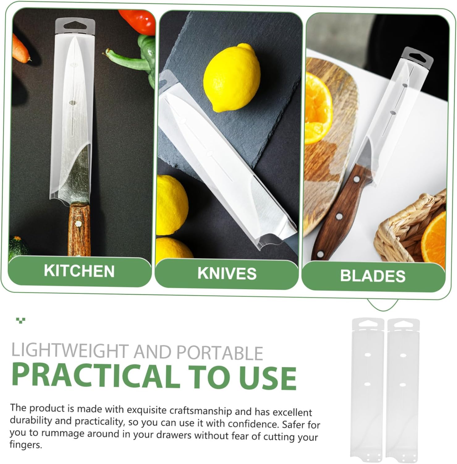 FUNOMOCYA 4PCS Knife Blade Protector Covers