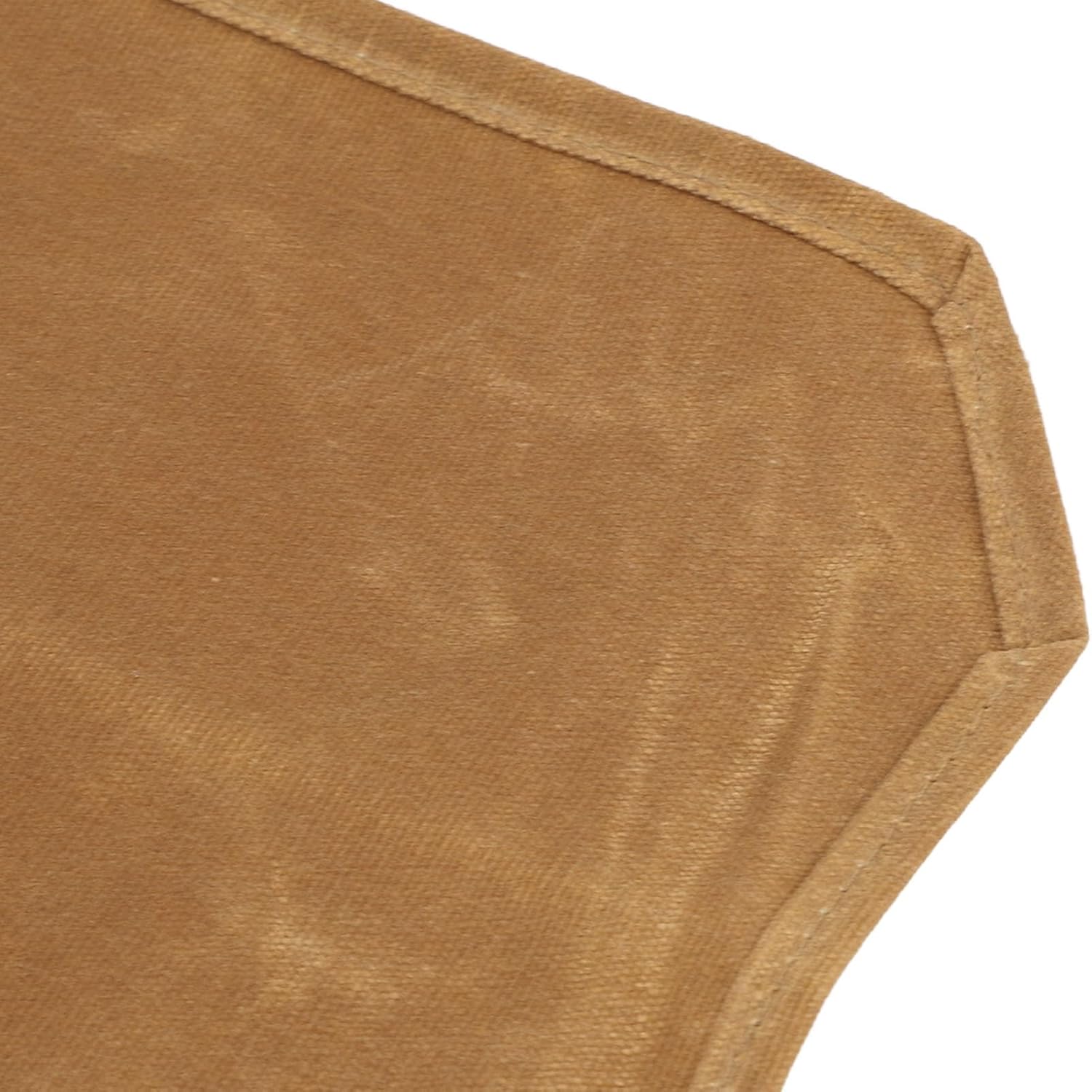 Lizealucky Chef Knife Roll Bag Portable 7 Slots Khaki