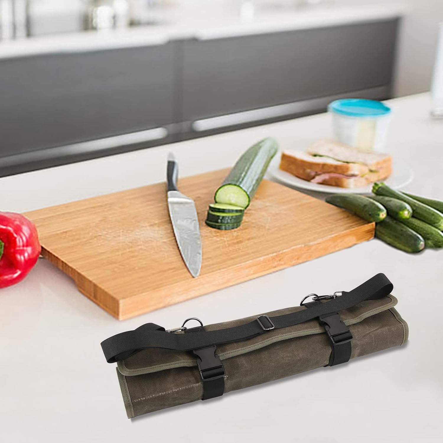 Premium Chef Knife Roll Bag for Kitchen Use