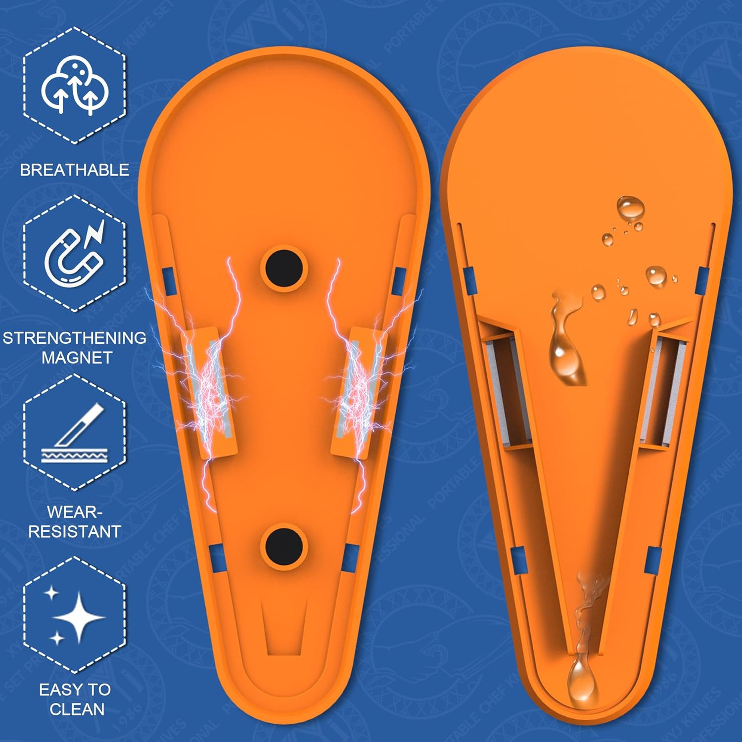 XYJ Magnetic Scissor Holder with Draining Holes for Safe Storage