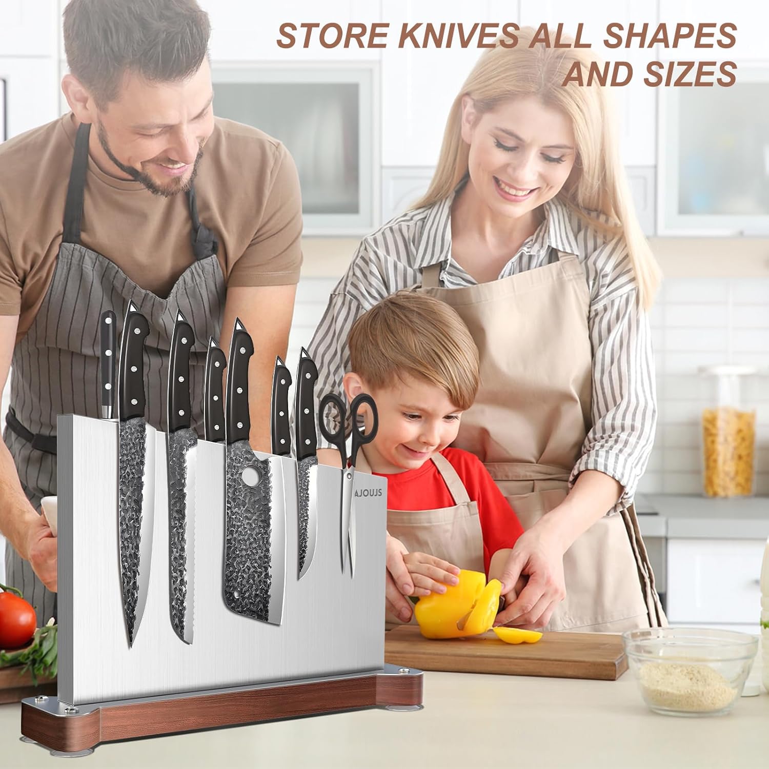 Sturdy Magnetic Knife Holder for Kitchen Use