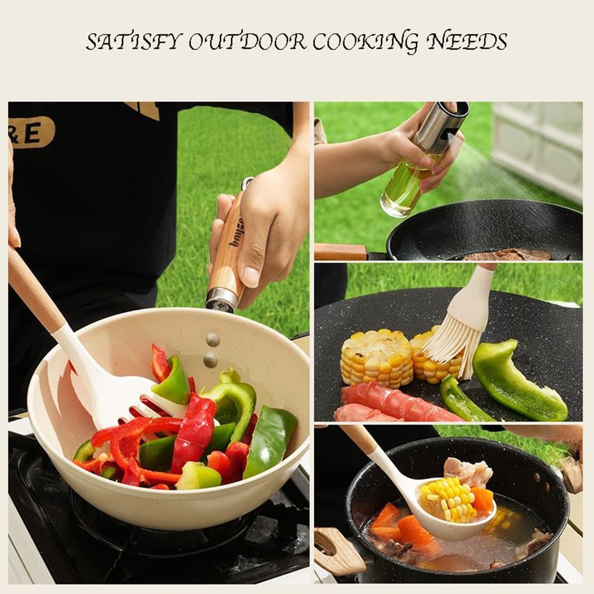 Durable multi-functional waxed canvas knife case for chefs
