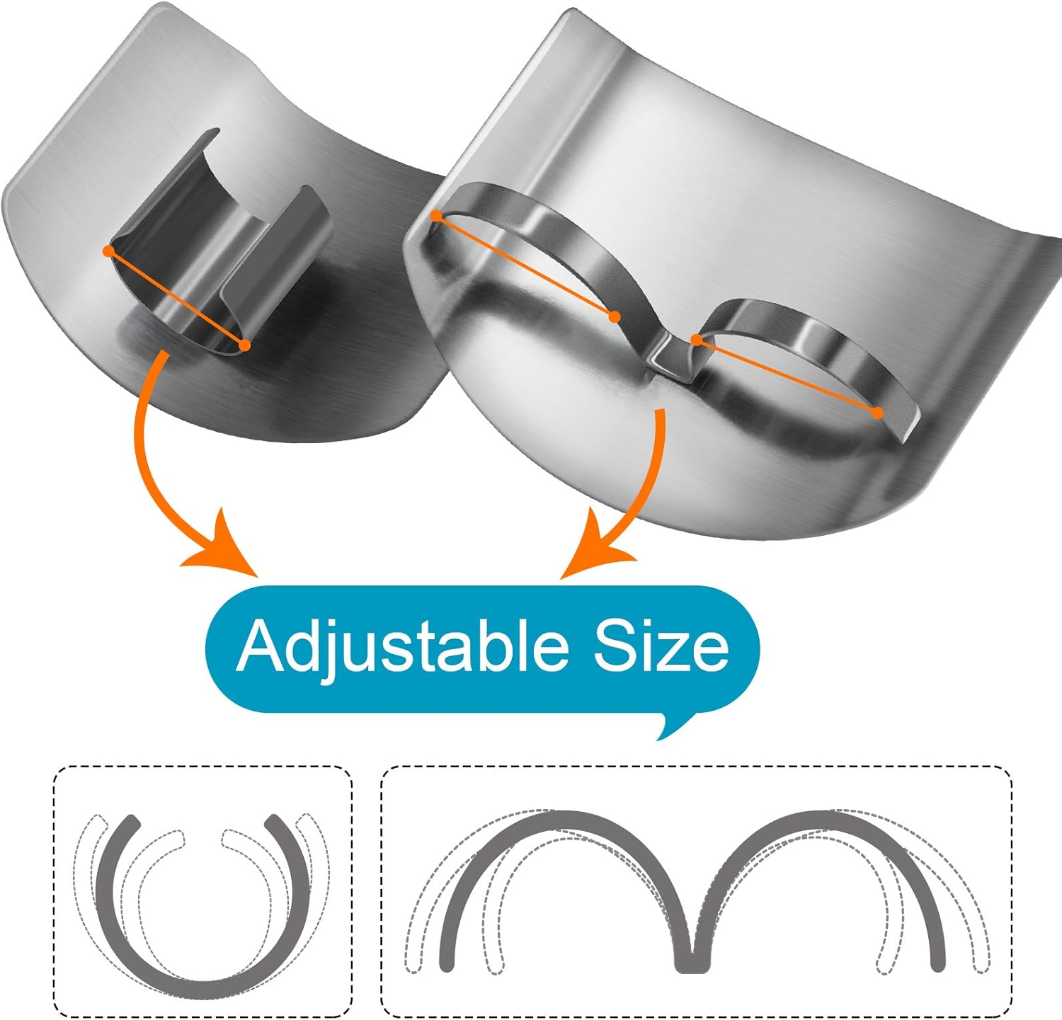 2-Piece Kitchen Finger Protection Set Sharp and Safe for Vegetables