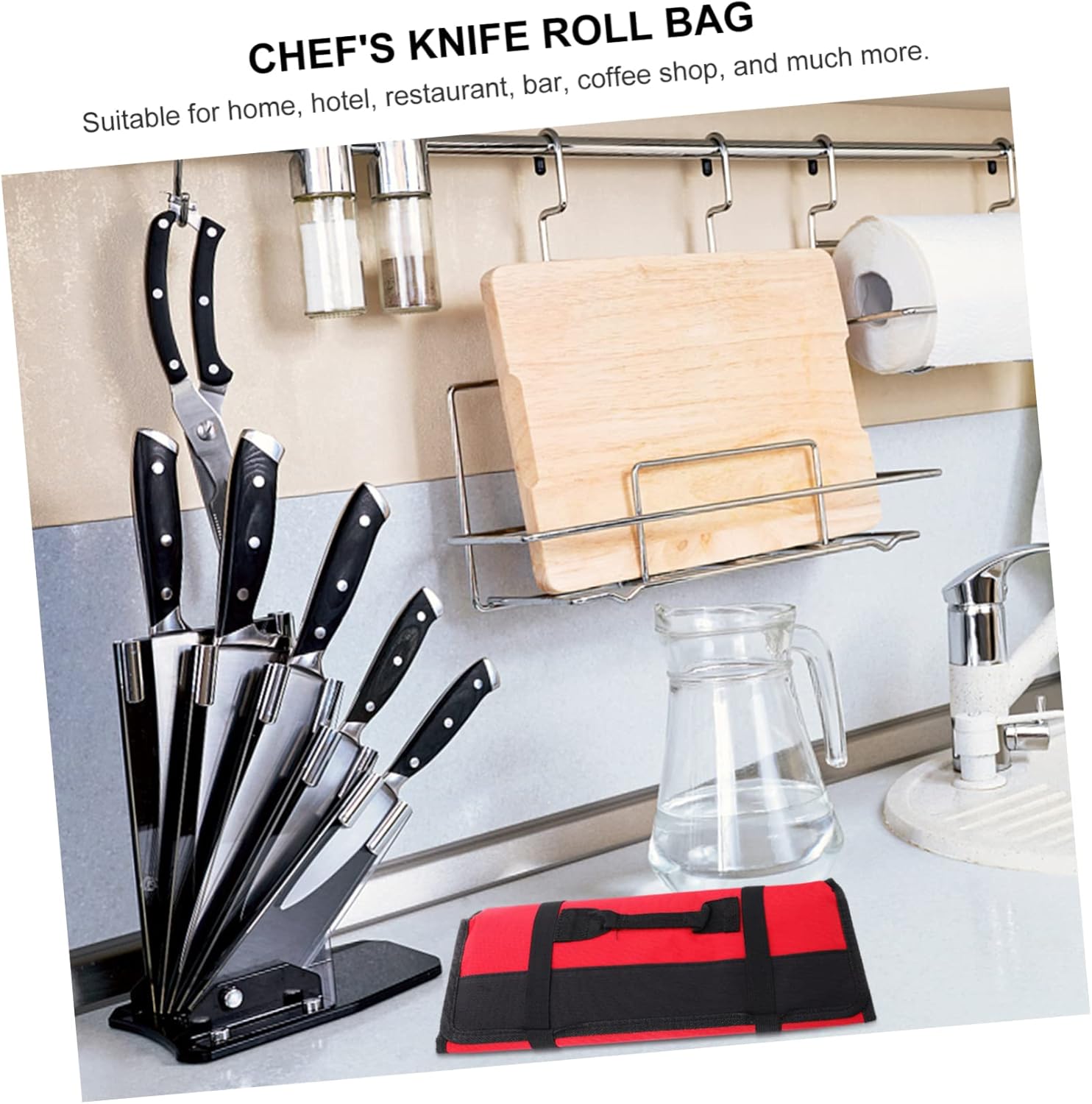 VOSAREA 1pc 22 Slot Knife Bag Organizer for Cooking and Dinning