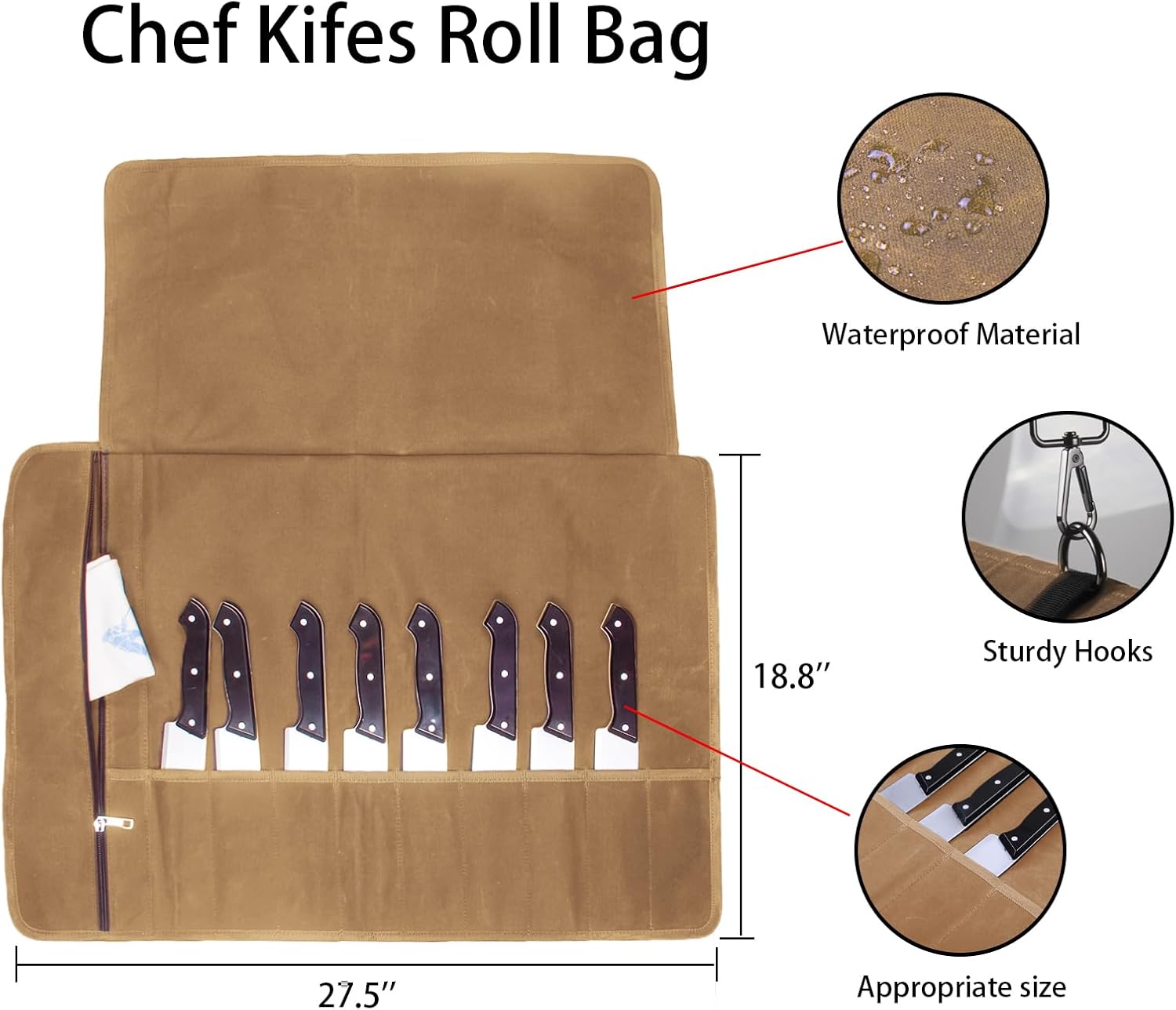 Baizoy - Chef Knife Roll Bag
